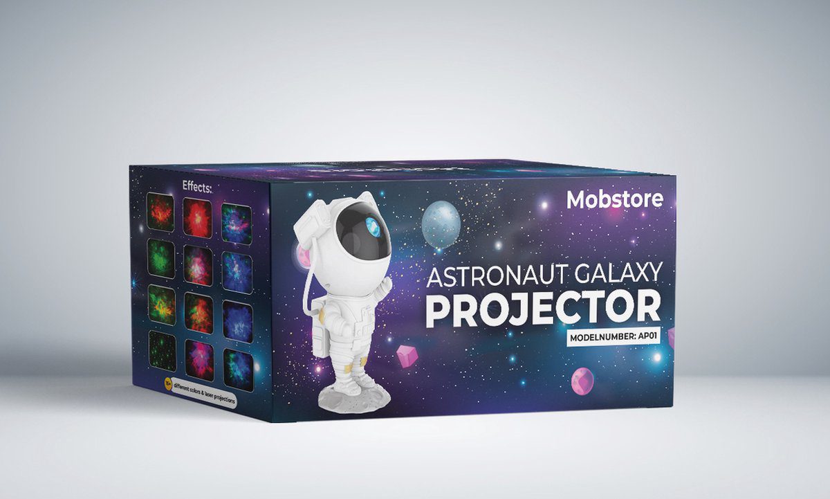 Verpakking van de astronaut sterrenprojector